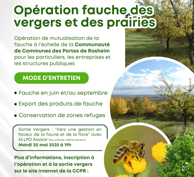Opération fauche des vergers et des prairies